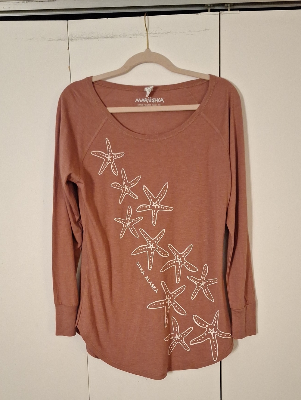 Marushka Dusty Rose Long-Sleeve Starfish Tee